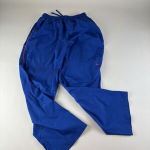 Nike Storm-FIT Pants Men's Large Blue Windbreaker Track Running Zip Pockets